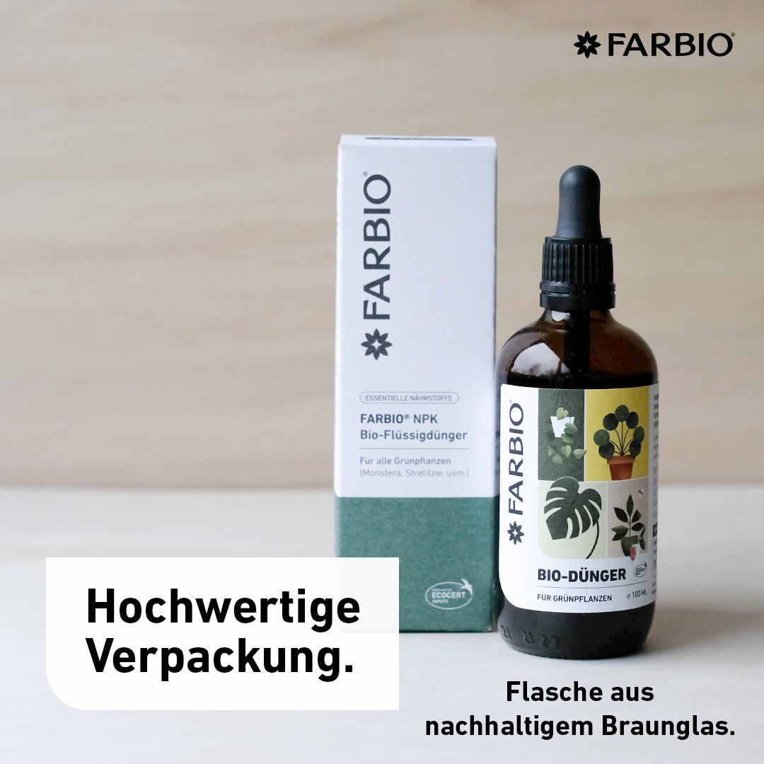 Bio-Flüssigdünger für Grünpflanzen | Wichtige Nährstoffe für Deine Pflanzen - FARBIO® - Nachhaltige Bio-Flüssigdünger aus Hamburg