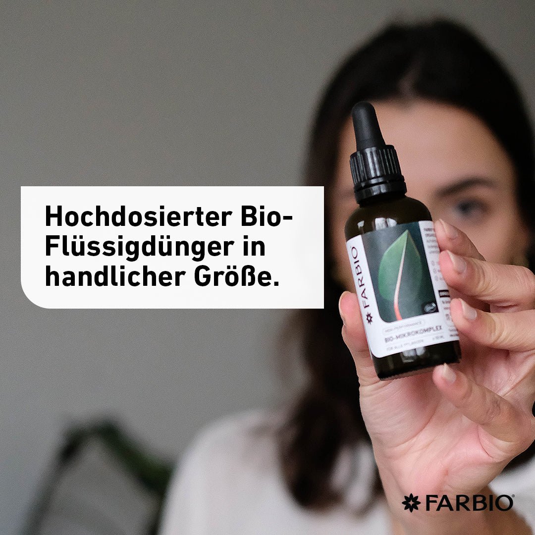 Bio-Mikrokomplex | Premium Flüssigdünger | Schutz und Heilung für Deine Pflanzen - FARBIO® - Nachhaltige Bio-Flüssigdünger aus Hamburg