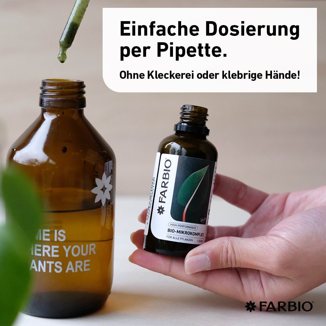 Bio-Mikrokomplex | Premium Flüssigdünger | Schutz und Heilung für Deine Pflanzen - FARBIO® - Nachhaltige Bio-Flüssigdünger aus Hamburg