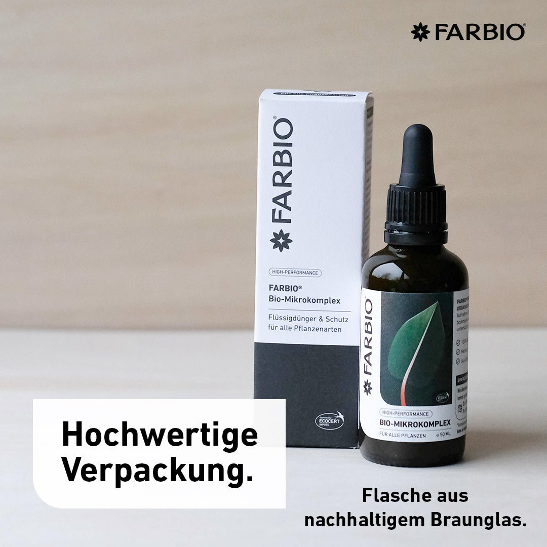 Bio-Mikrokomplex | Premium Flüssigdünger | Schutz und Heilung für Deine Pflanzen - FARBIO® - Nachhaltige Bio-Flüssigdünger aus Hamburg