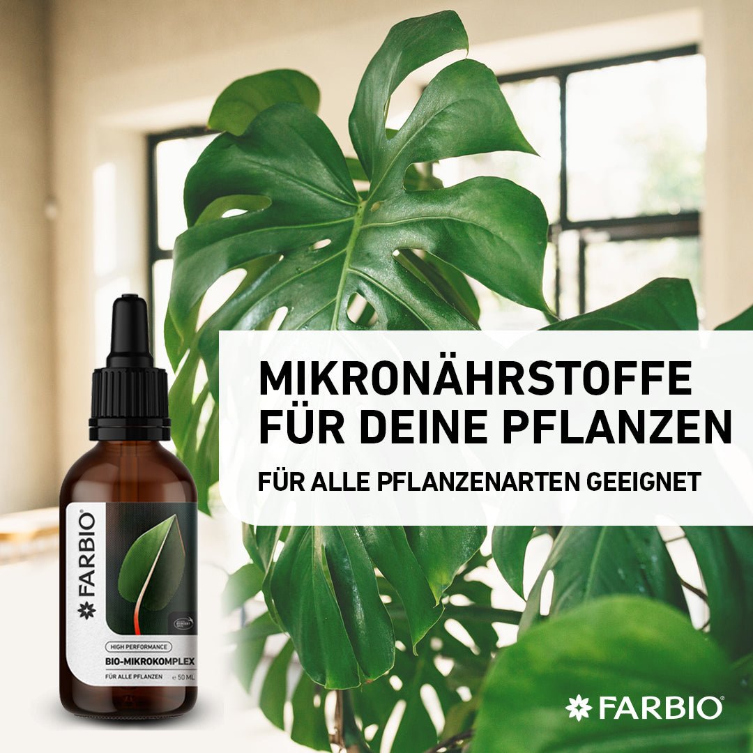 Bio-Mikrokomplex | Premium Flüssigdünger | Schutz und Heilung für Deine Pflanzen - FARBIO® - Nachhaltige Bio-Flüssigdünger aus Hamburg