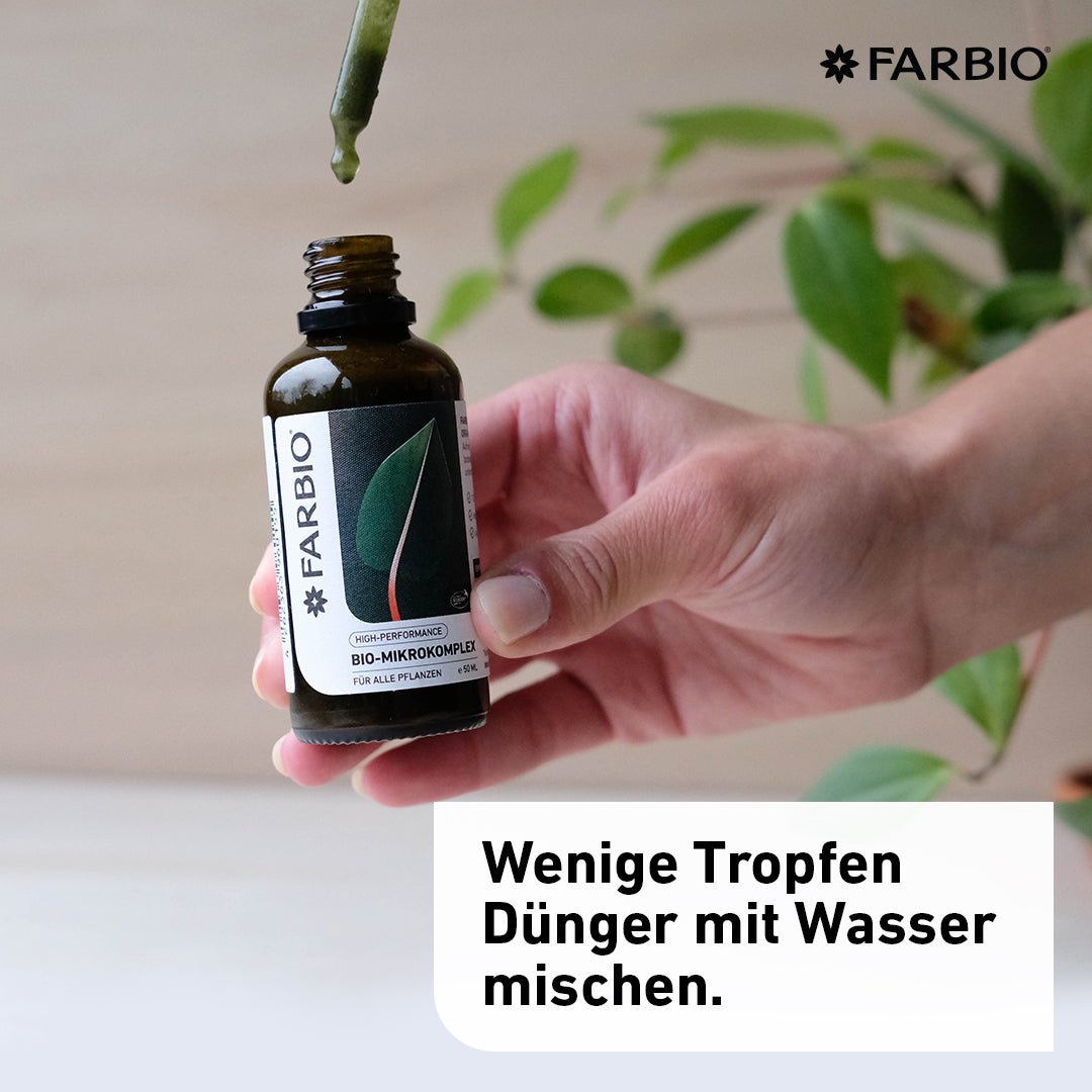 Bio-Mikrokomplex | Premium Flüssigdünger | Schutz und Heilung für Deine Pflanzen - FARBIO® - Nachhaltige Bio-Flüssigdünger aus Hamburg